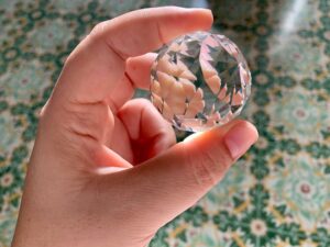Photo power of the transparent crystal